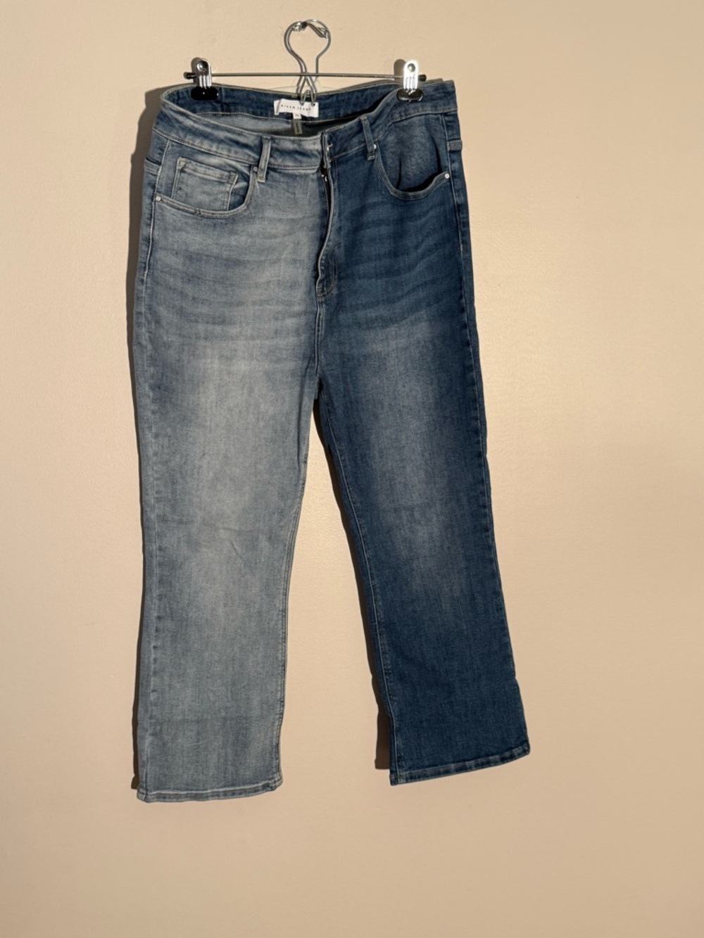 Women’s Two-Tone Blue Denim Jeans